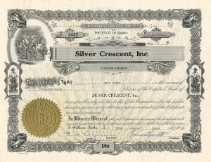 Silver Crescent, Inc. - Stock Certificate